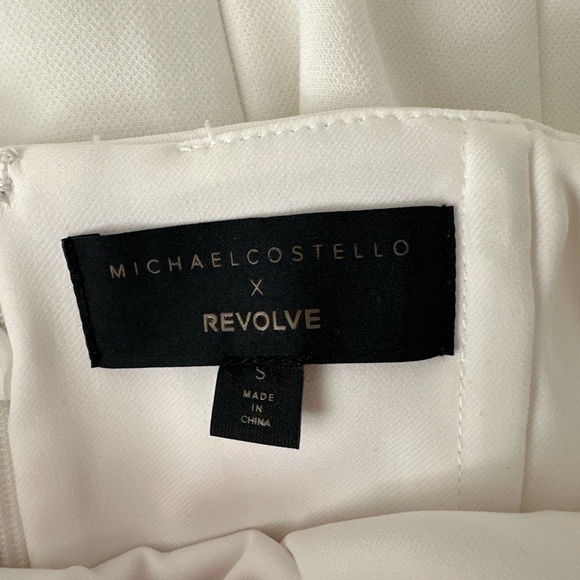 White Strapless Bodycon Dress - Michael Costello - Revolve - Picture 7 of 8